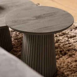 Livia Salontafel Rond Taupe 50cm