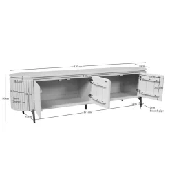 Livia Tv meubel Zand 210cm