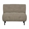 Lloyd Fauteuil grof geweven bruin melange