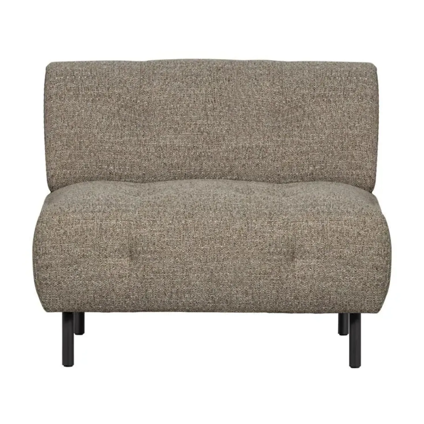 Lloyd Fauteuil grof geweven bruin melange