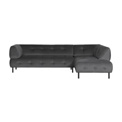 Lloyd Hoekbank rechts velvet cast iron