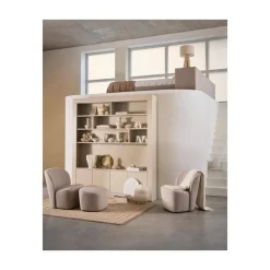 Lofty Fauteuil bouclé grijs