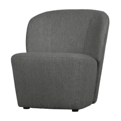 Lofty Fauteuil bouclé staalgrijs