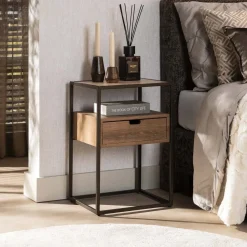 Lois Nachtkastje 1 lade Travertine 40cm