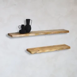 Londo wandplank zwevend 100cm Mangohout