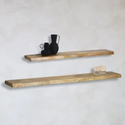 Londo wandplank zwevend 100cm Mangohout