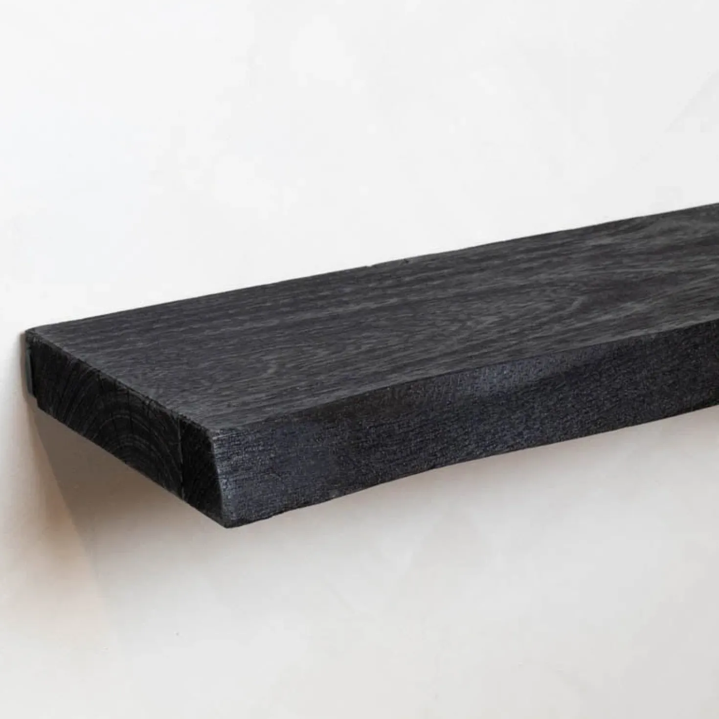 Londo wandplank zwevend Zwart Mangohout 100cm