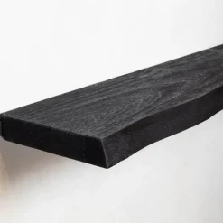 Londo wandplank zwevend Zwart Mangohout 120cm