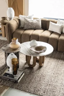 LoopStone Salontafel rond Naturel 80cm