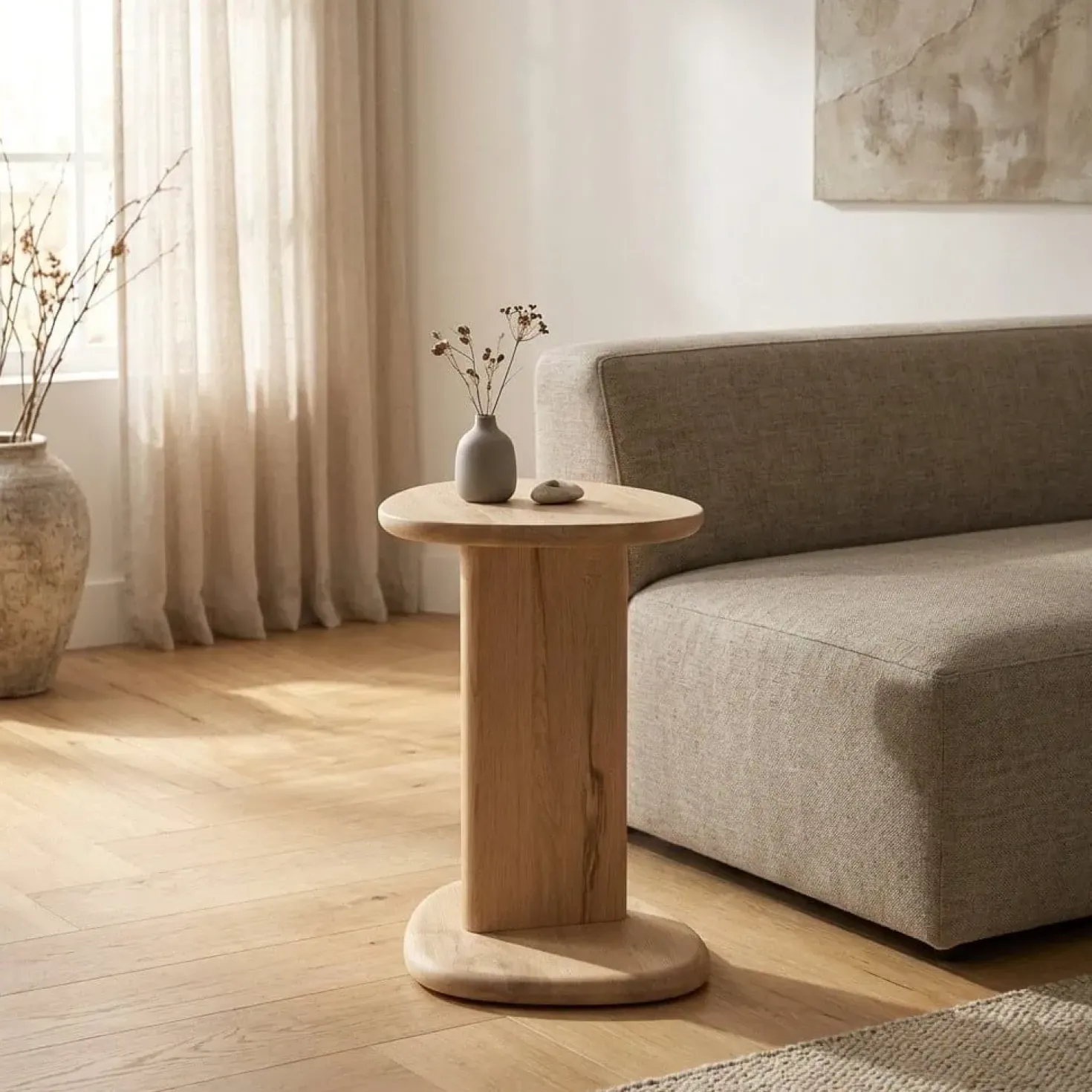 Lori Bijzettafel Naturel 46cm