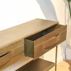 Loua sidetable goud 119,5cm