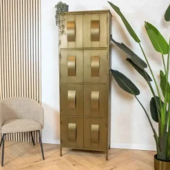Loua wandkast goud 62cm