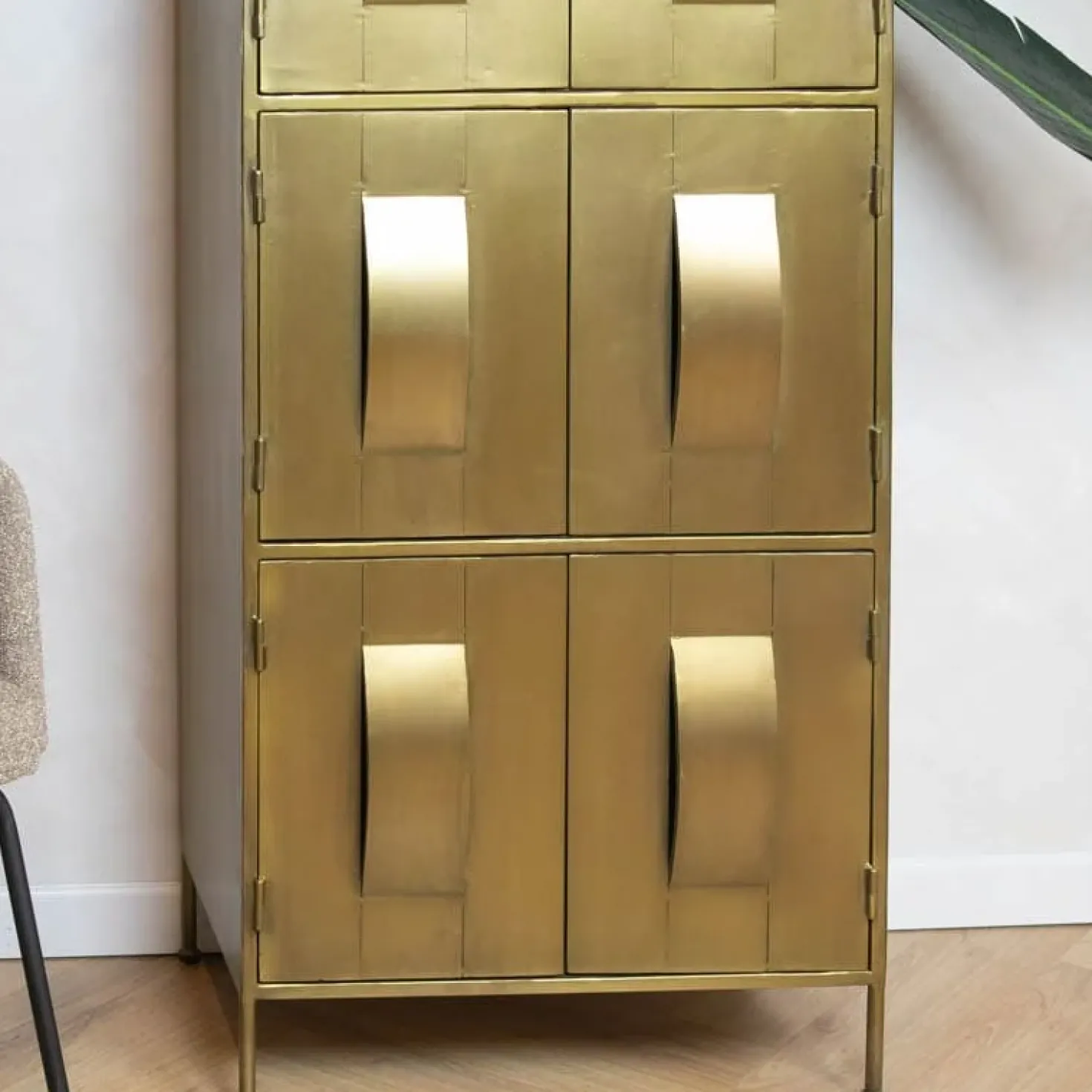 Loua wandkast goud 62cm
