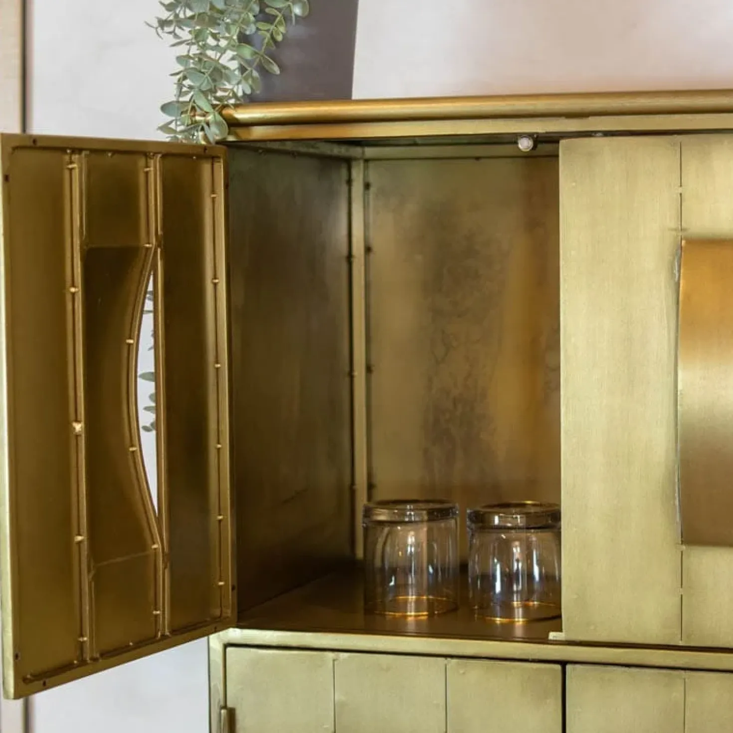 Loua wandkast goud 62cm