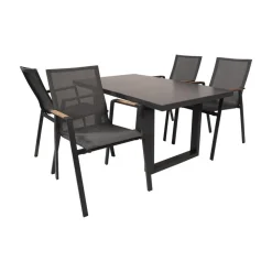 Loungetafel hoog Monaco Noir 140cm