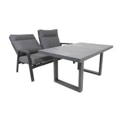 Loungetafel hoog Prato 2.0 Noir 140cm