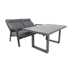 Loungetafel hoog Prato 2.0 Noir 140cm
