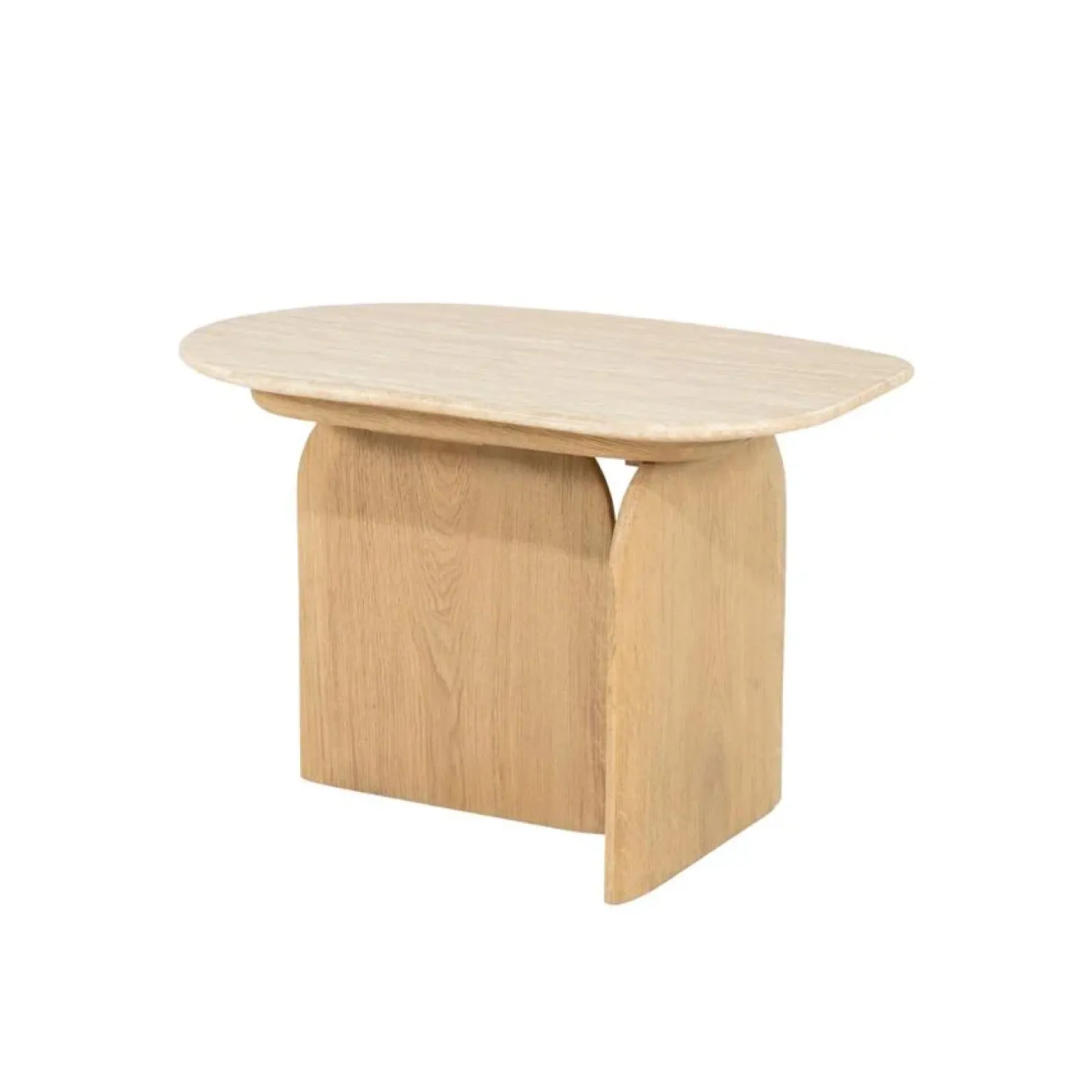 Lova Bijzettafel Naturel travertin 60cm