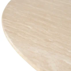 Lova Eettafel Rond Naturel travertin 130cm