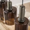 Luca 6-lichts Hanglamp Bruin