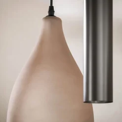 Lucario 7-lichts Hanglamp bruin-frosted