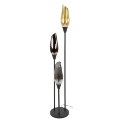 Lucario 3-lichts Vloerlamp Mixglas