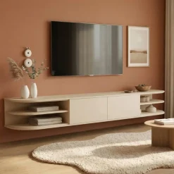 Luca zwevend Tv meubel Zand 220 cm