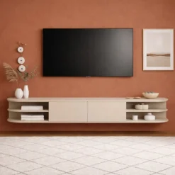 Luca zwevend Tv meubel Zand 190 cm