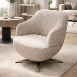 Lucio fauteuil met draaipoot