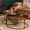 Luck salontafel set van 2 goud