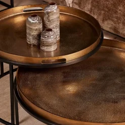 Luck salontafel set van 2 goud