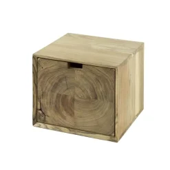 Lugano Zwevend Nachtkastje Acaciahout naturel 35cm