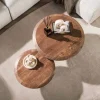 Luna Salontafel set van 2 rond Acaciahout