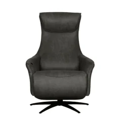 Lund Elektrische Fauteuil Antraciet Microleder