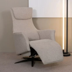 Lund Elektrische Fauteuil Naturel Boucle