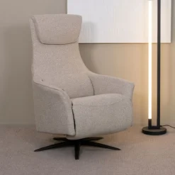 Lund Elektrische Fauteuil Naturel Boucle