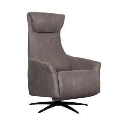 Lund Elektrische Fauteuil Taupe Microleder