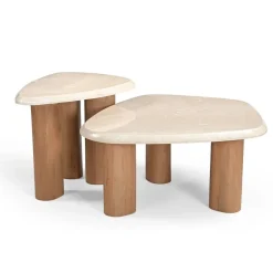 Lunea Salontafel Creme Marmer 60 cm