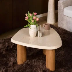 Lunea Salontafel Creme Marmer 84 cm