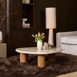Lunea Salontafel Creme Marmer 100 cm