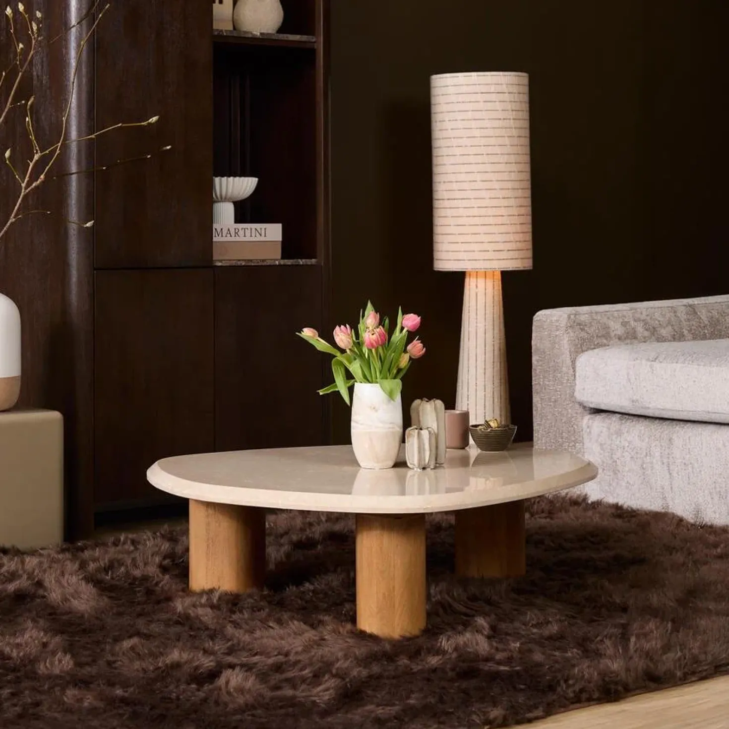 Lunea Salontafel Creme Marmer 100 cm