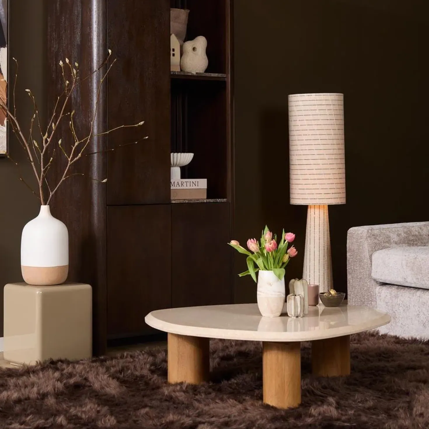 Lunea Salontafel Creme Marmer 100 cm
