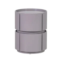 Lunex Nachtkastje rond Lichtgrijs 40cm