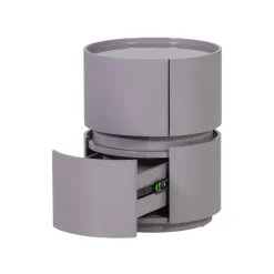 Lunex Nachtkastje rond Lichtgrijs 40cm
