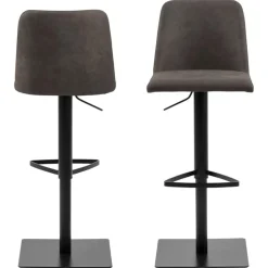 Luno Barkruk Antraciet/Bruin