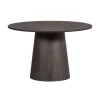 Maan Eettafel Rond MDF Donkerbruin 120cm