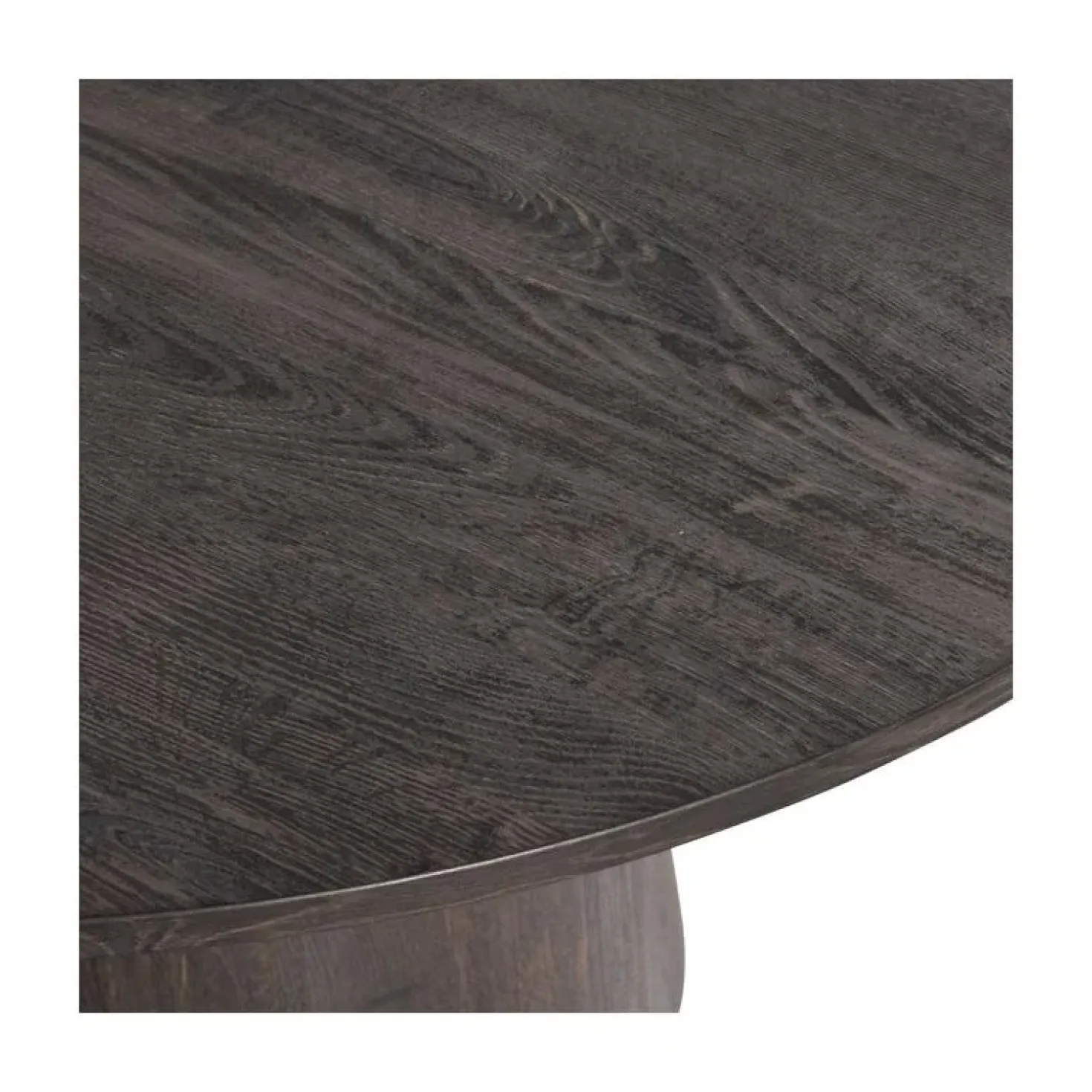 Maan Eettafel Rond MDF Donkerbruin 120cm
