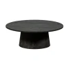Maan Salontafel rond MDF Donkerbruin 100cm