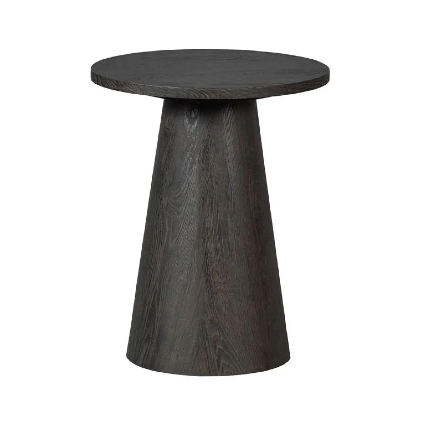 Maan Salontafel rond MDF Donkerbruin 40cm