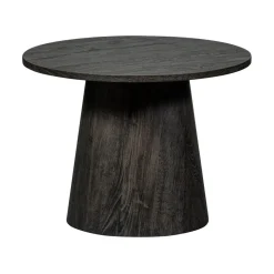 Maan Salontafel rond MDF Donkerbruin 60cm